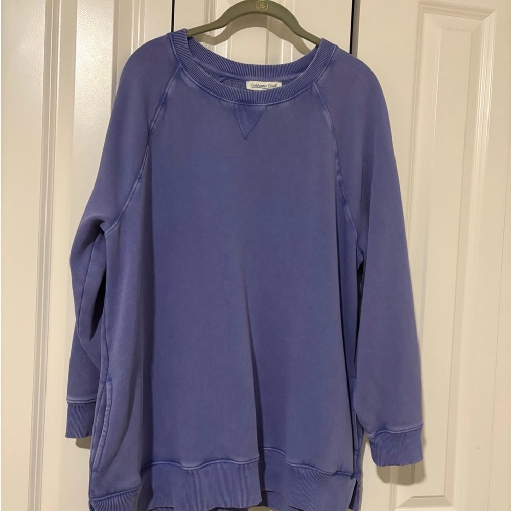 Coldwater Creek Colorwash Tunic Sweatshirt XL